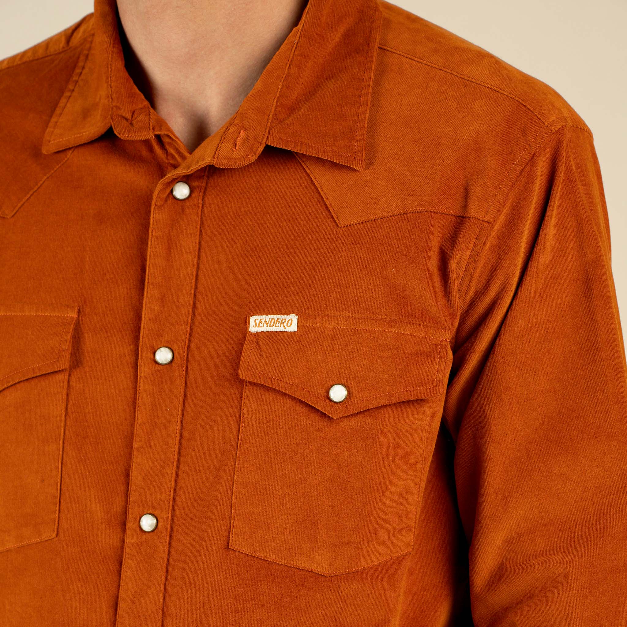 The Wyatt Pearl Snap Long Sleeve Corduroy Shirt - Image 19