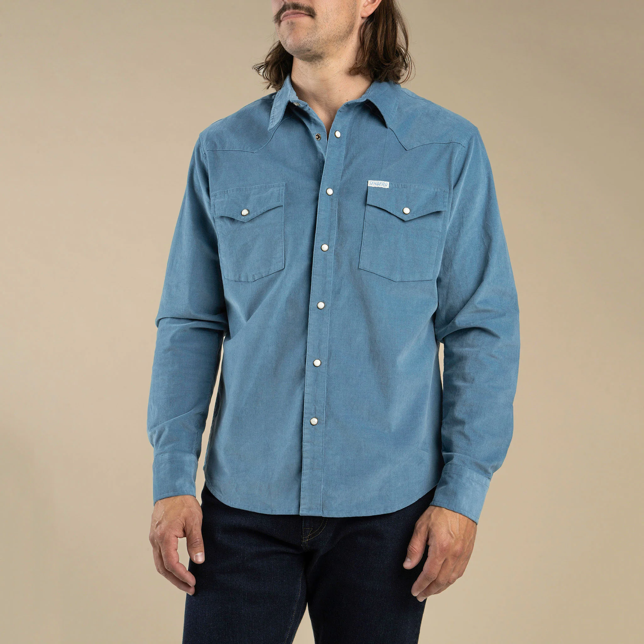 The Wyatt Pearl Snap Long Sleeve Corduroy Shirt - Image 22