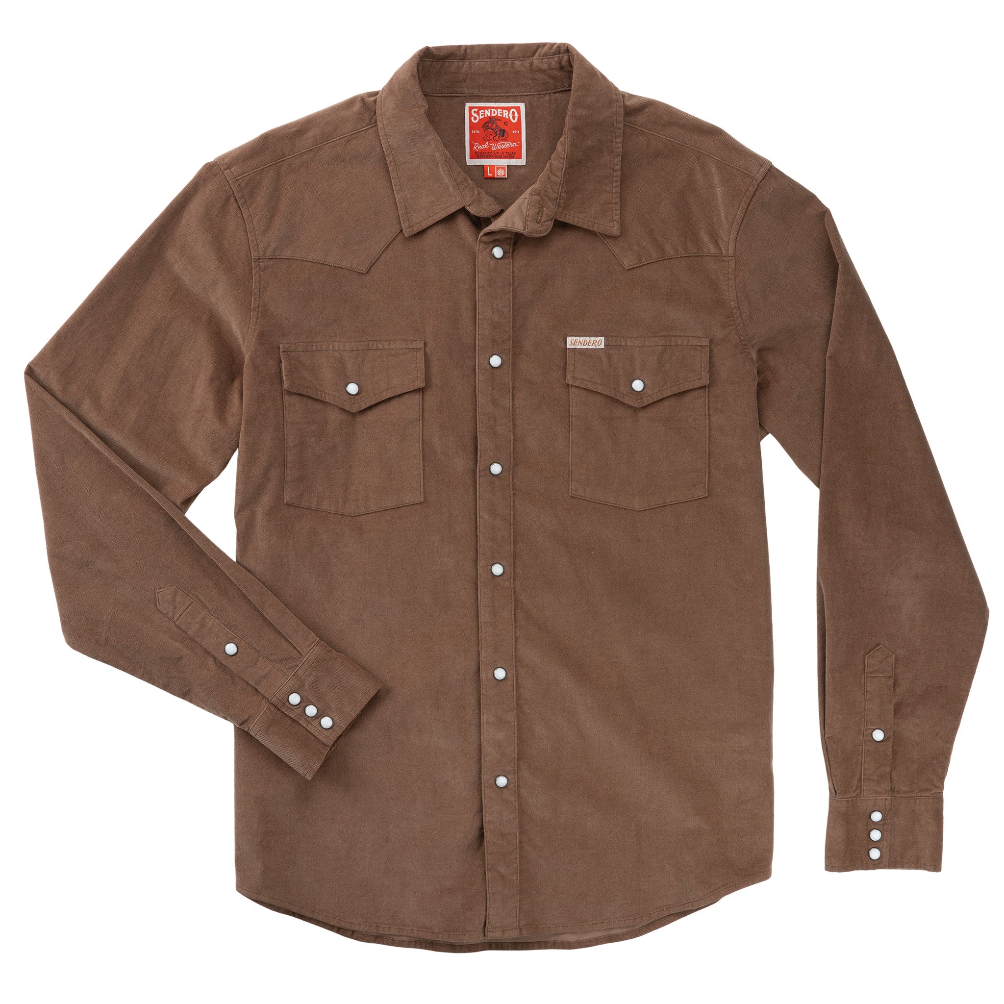 The Wyatt Pearl Snap Long Sleeve Corduroy Shirt - Image 25