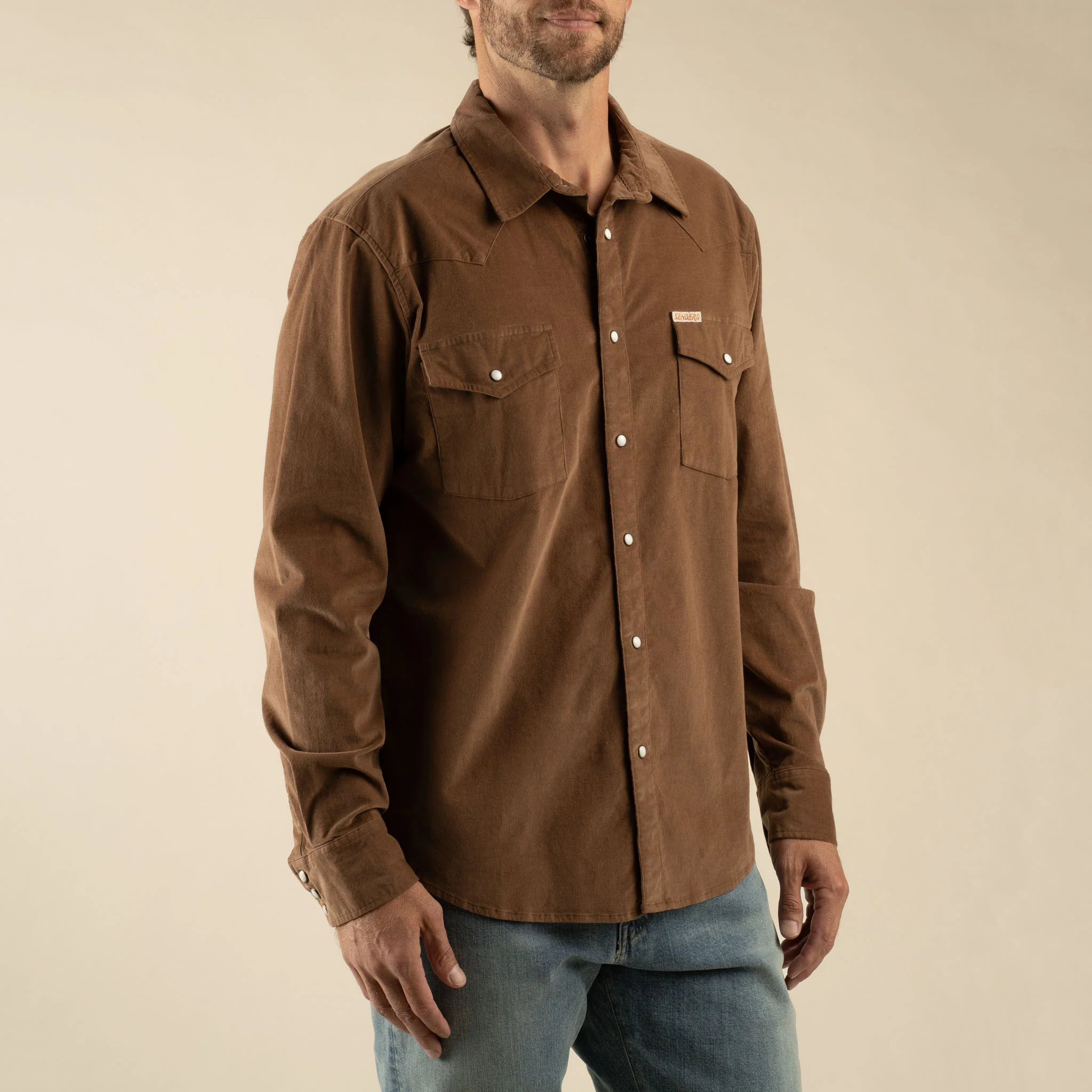 The Wyatt Pearl Snap Long Sleeve Corduroy Shirt - Image 27