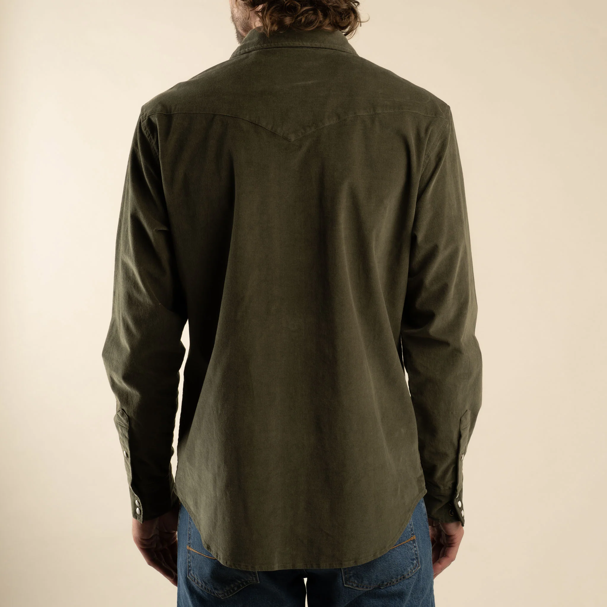 The Wyatt Pearl Snap Long Sleeve Corduroy Shirt - Image 3