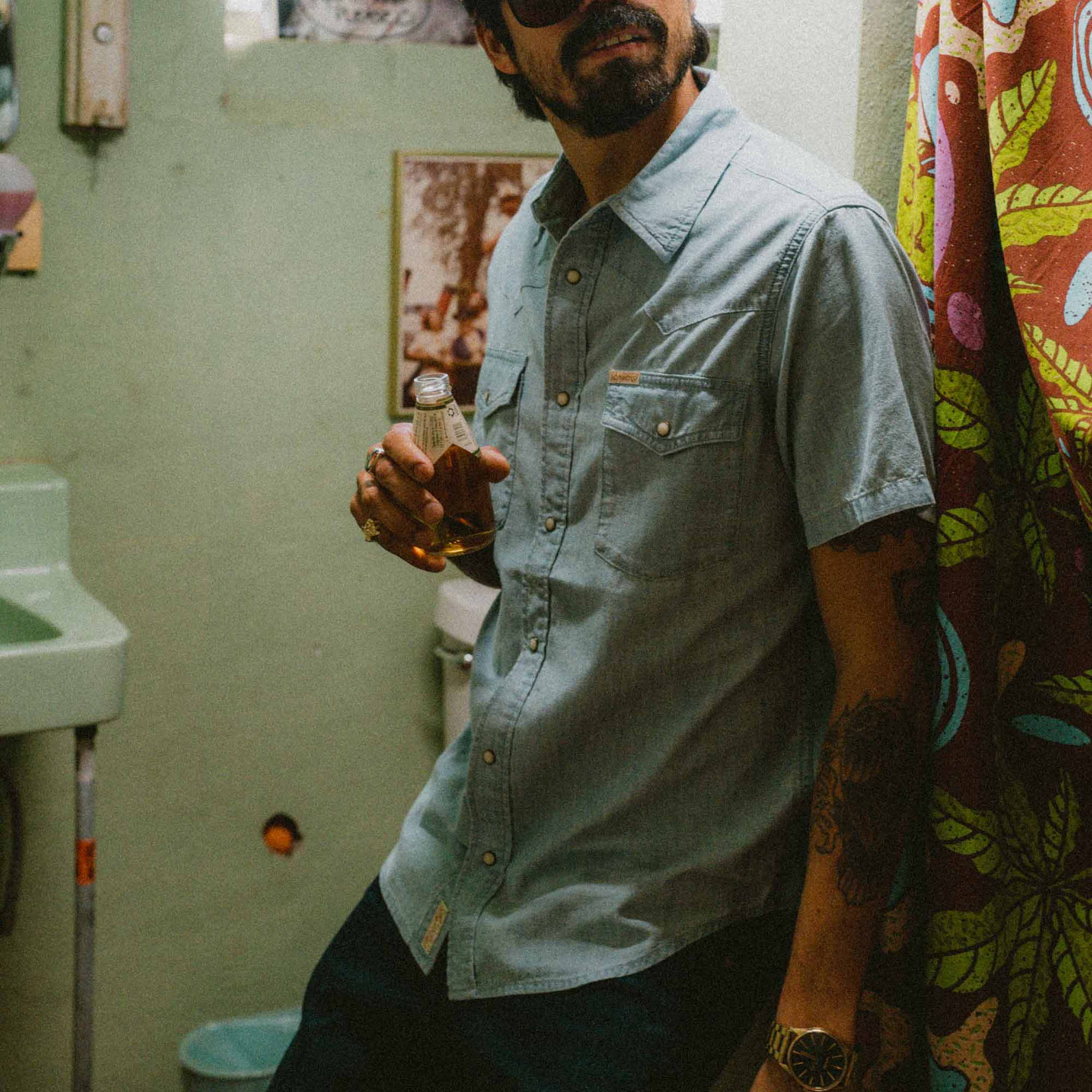 The Wyatt Pearl Snap Short Sleeve Solid Shirt - Image 10