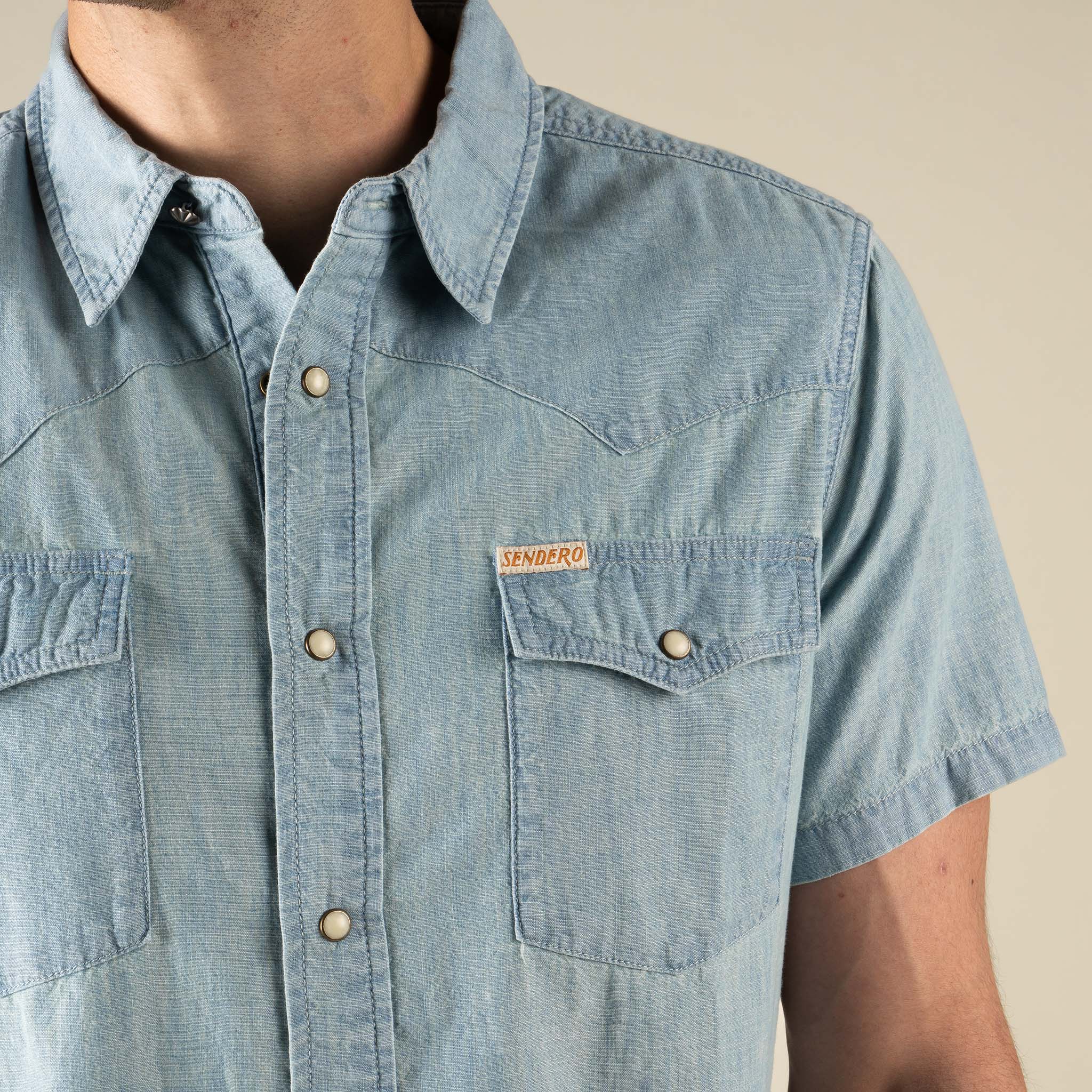The Wyatt Pearl Snap Short Sleeve Solid Shirt - Image 14
