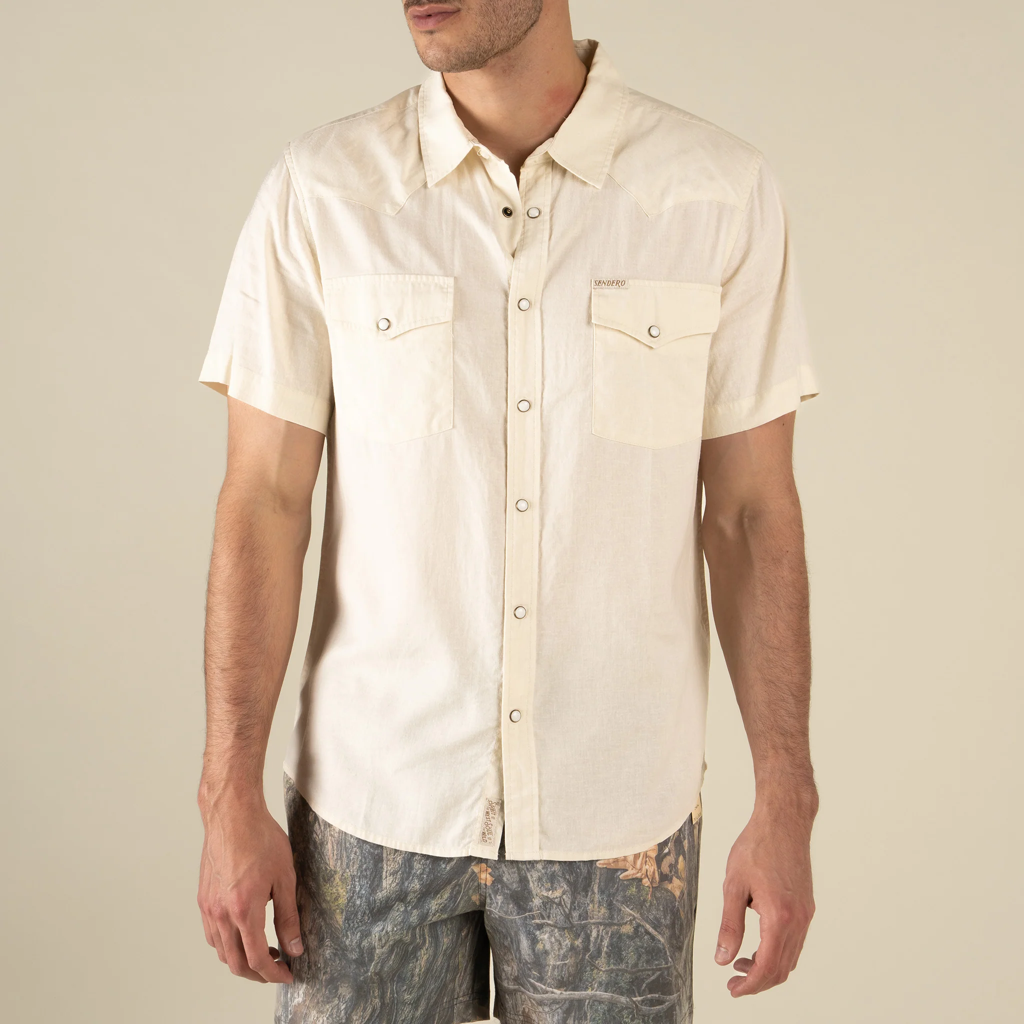 The Wyatt Pearl Snap Short Sleeve Solid Shirt - Image 3
