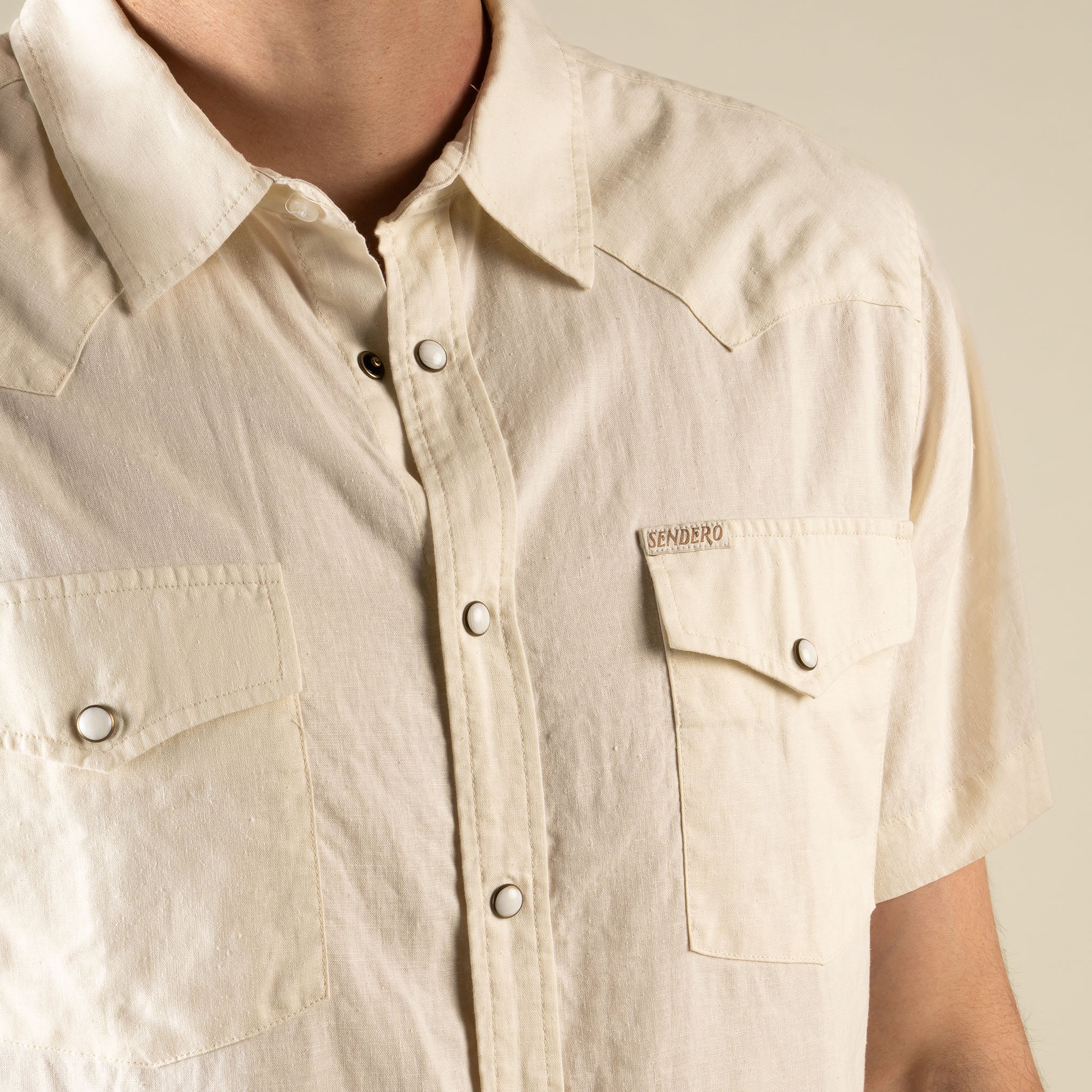 The Wyatt Pearl Snap Short Sleeve Solid Shirt - Image 5