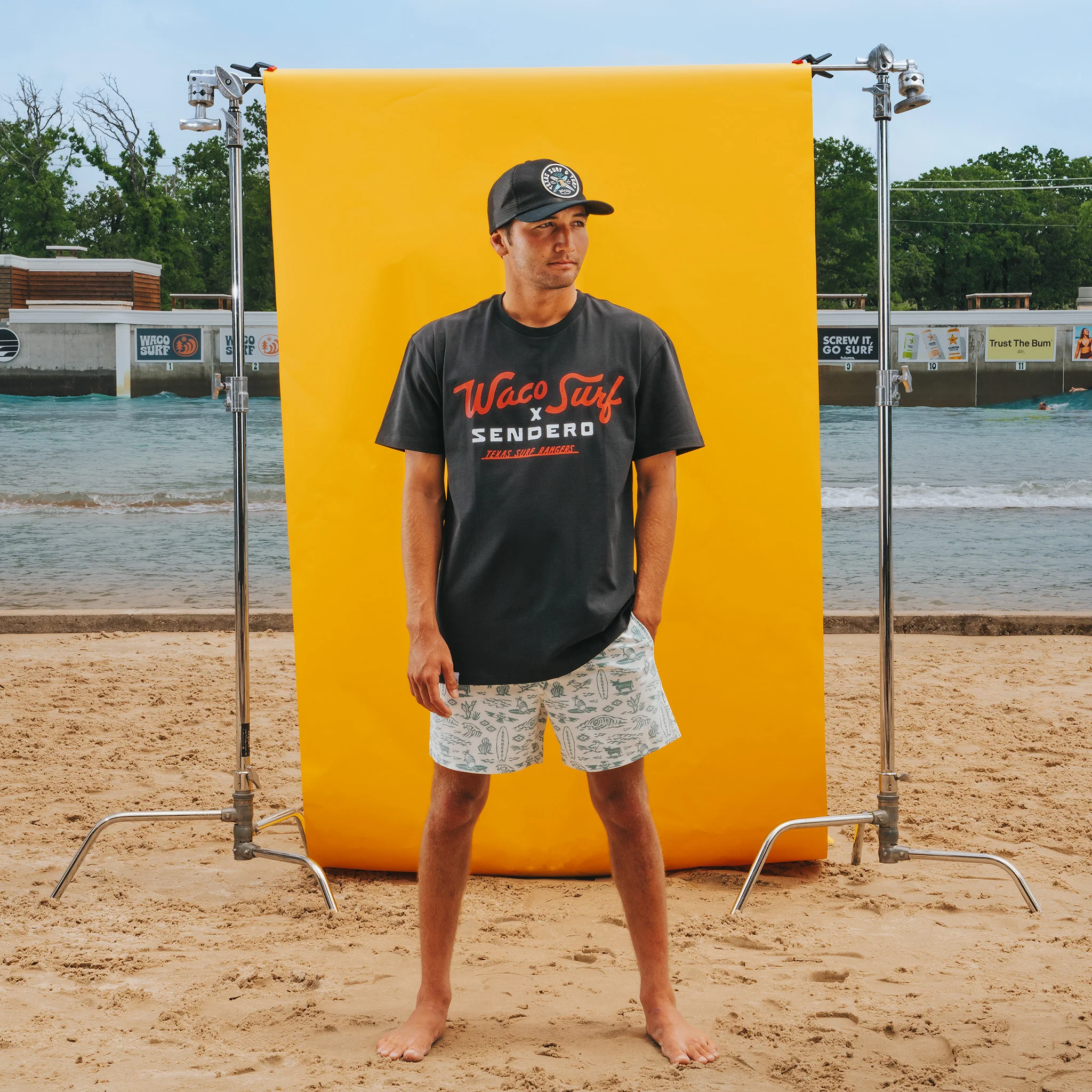Sendero X Waco Surf Vintage Tee - Image 3