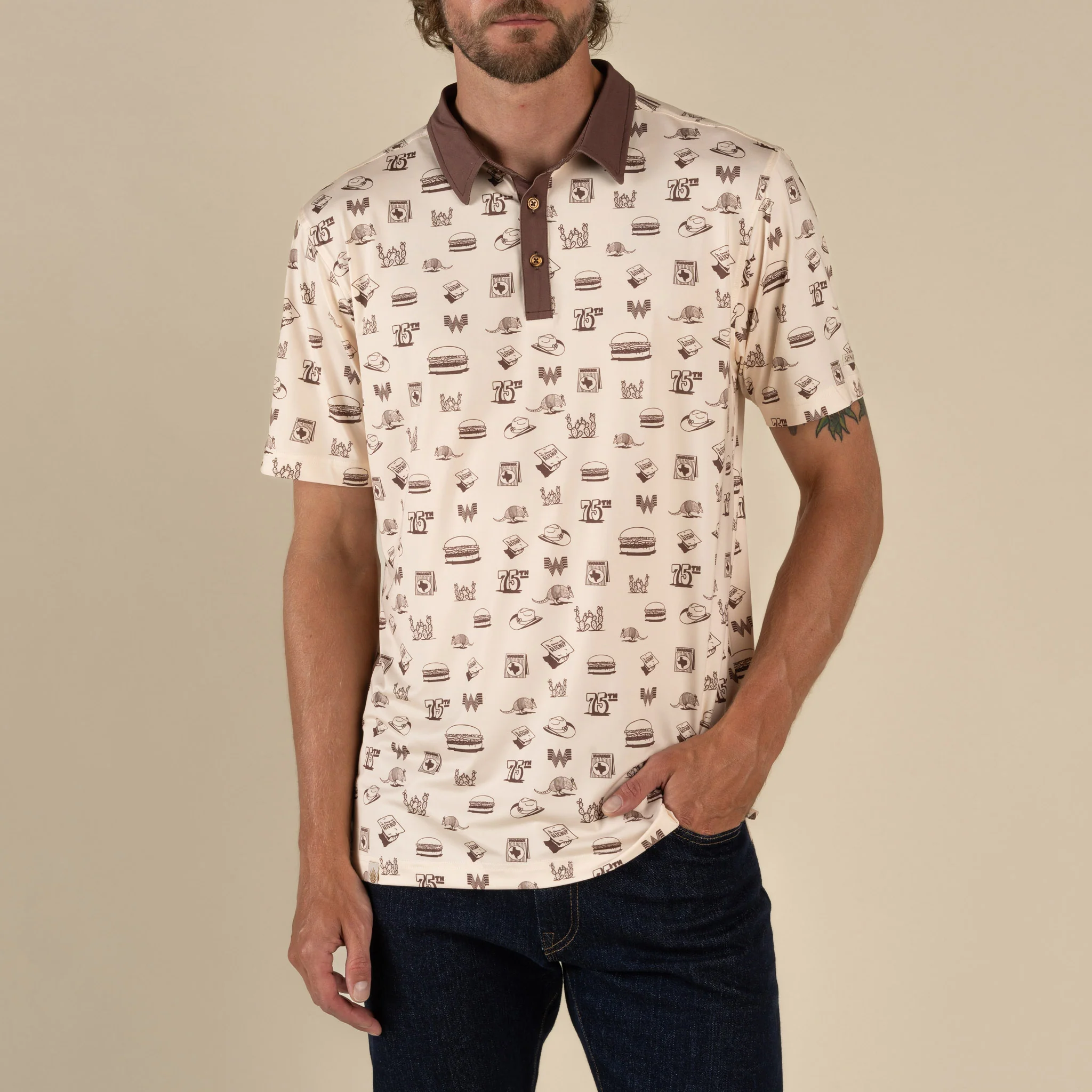 Whataburger x Sendero High Noon Performance Polo - Image 3