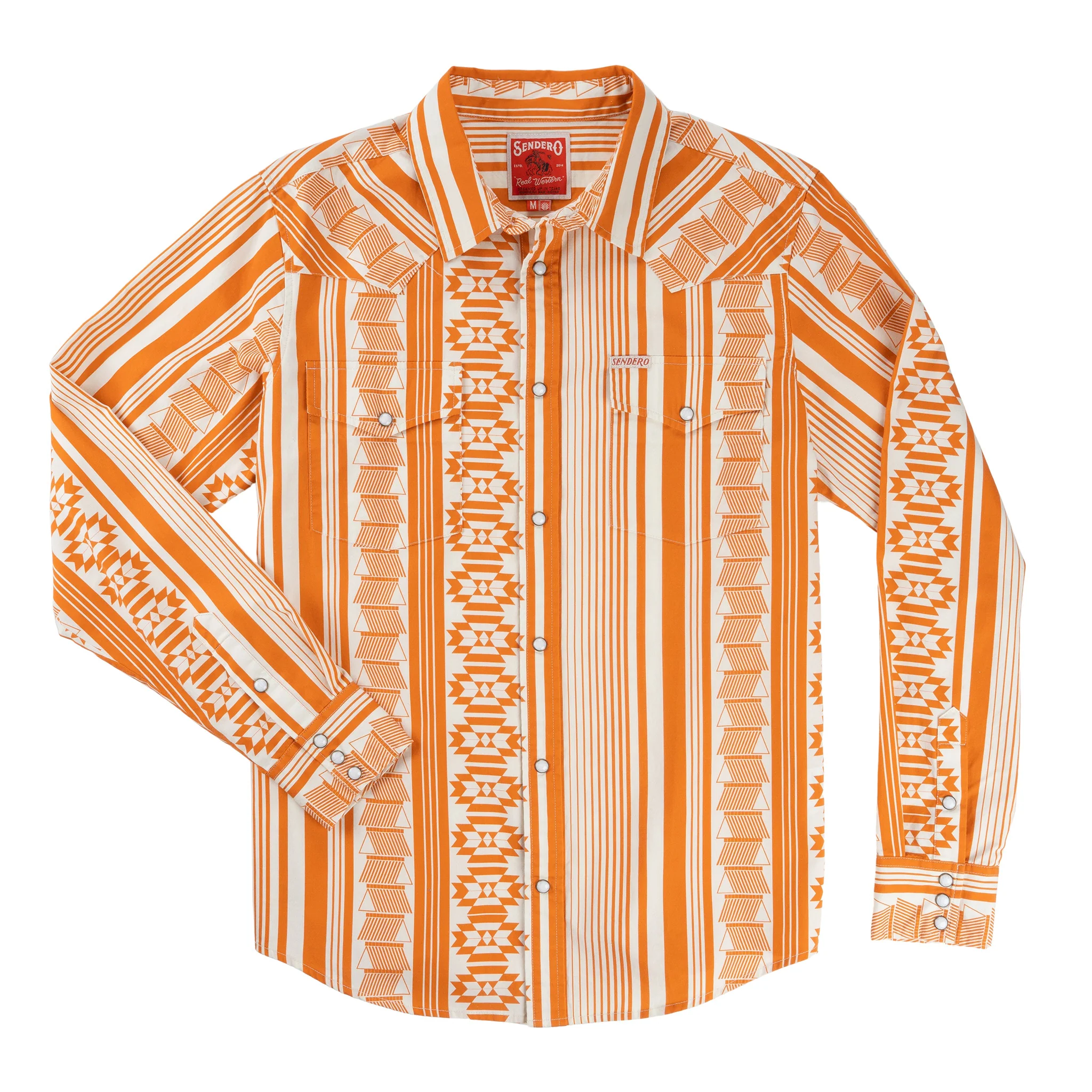 Whataburger x Sendero Wyatt Pearl Snap Long Sleeve Serape Shirt