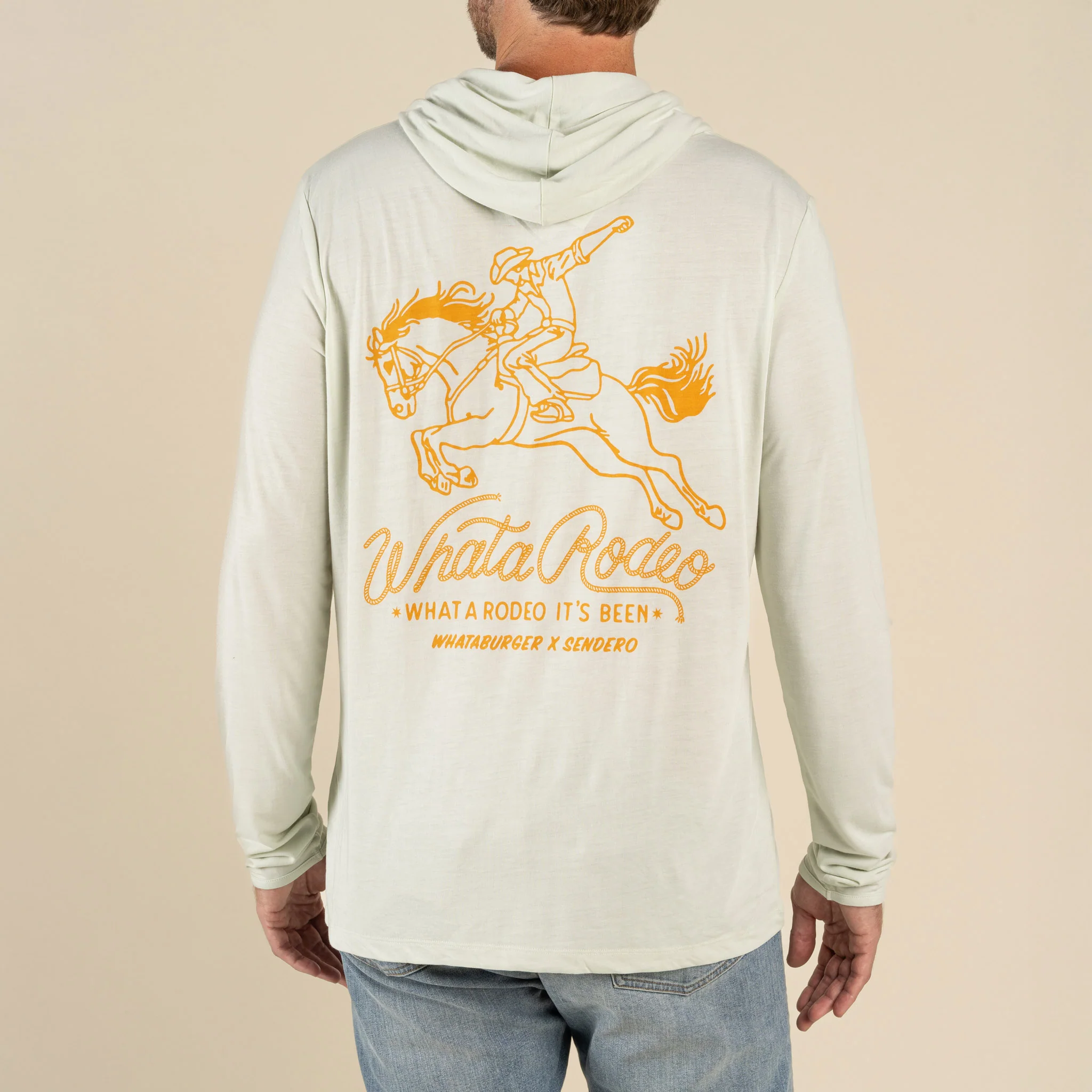 Whataburger x Sendero Yucatan Bamboo Hoodie Tech Shirt - Image 10