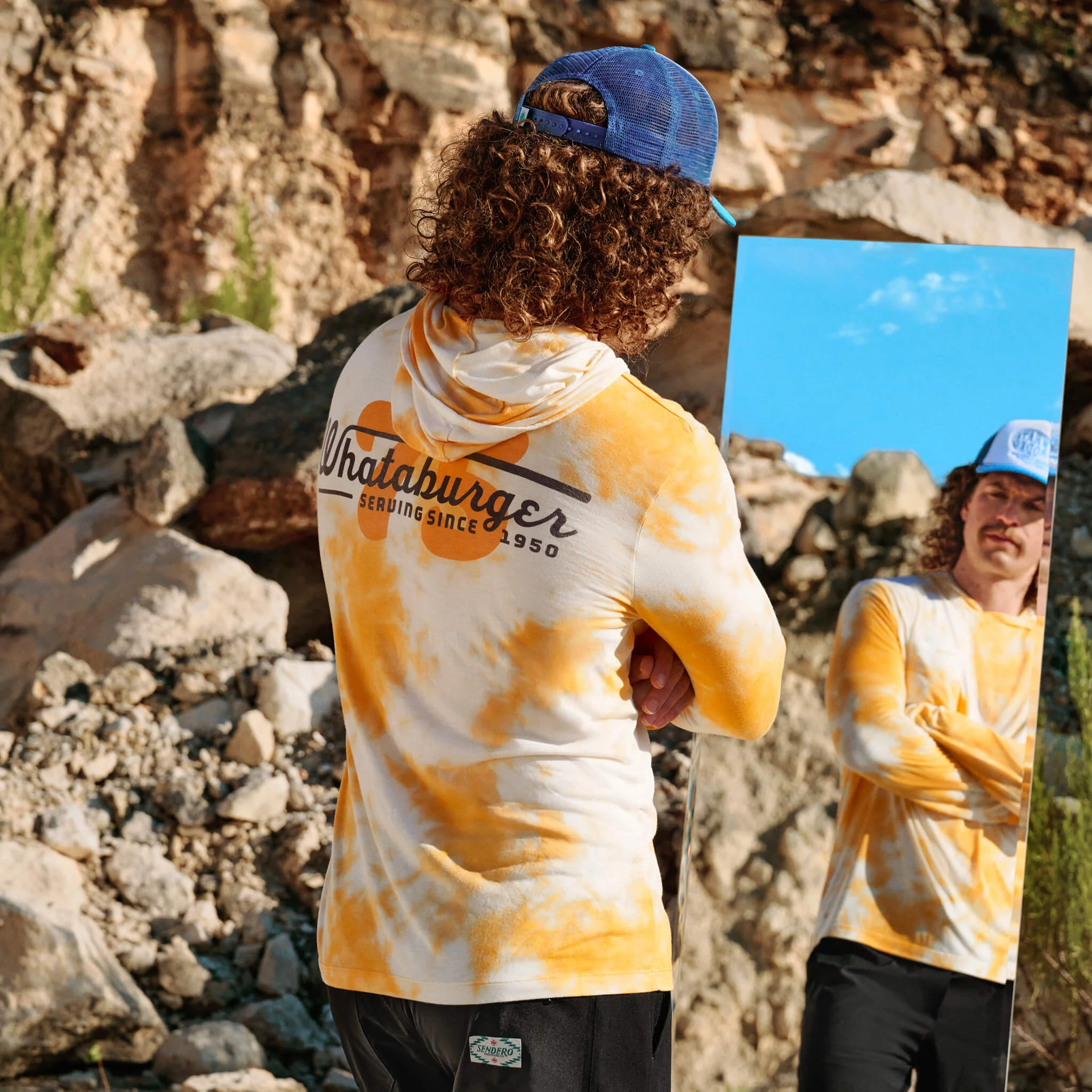 Whataburger x Sendero Yucatan Bamboo Hoodie Tech Shirt - Image 3