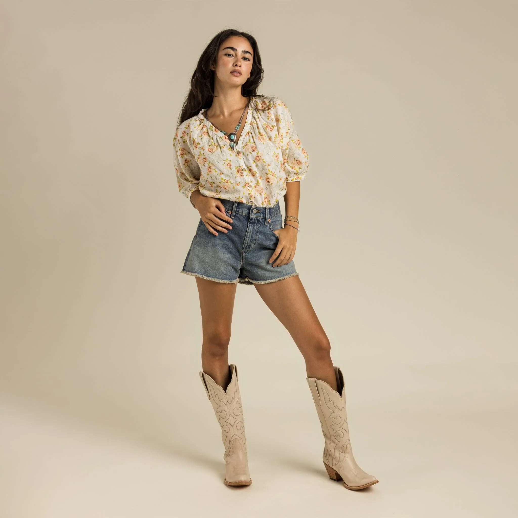 Ysleta High-Rise Denim Short - Image 8